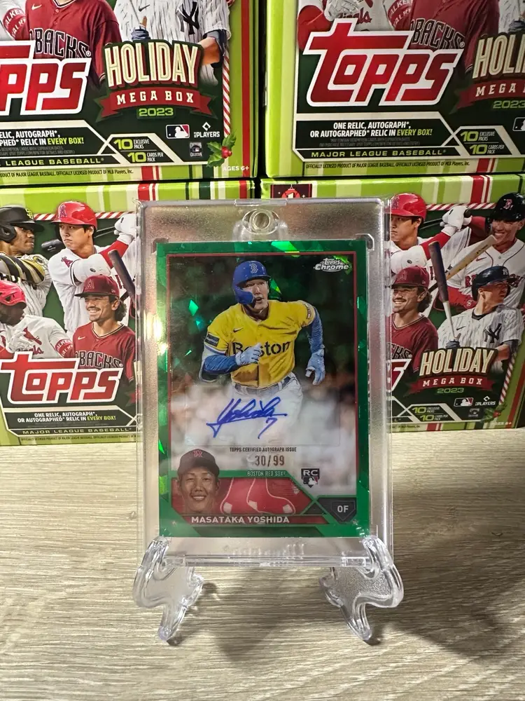 2023 Topps Sapphire Masala Yoshida Auto /99 *back corner damage*