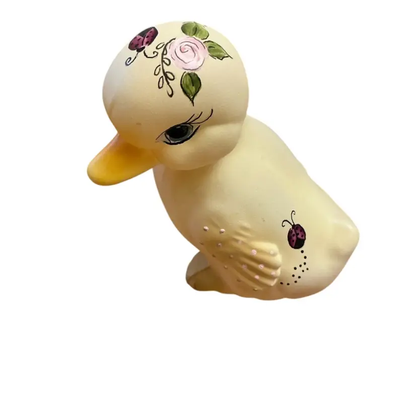 Fenton 2022 Limited Edition (1/16) Ladybug Duckling 3 1/2” X 3”