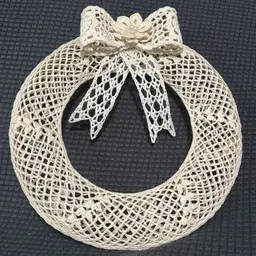 Vintage Crochet Wreath