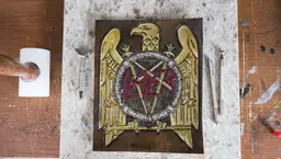 Slayer Leather Tooled Back Patch