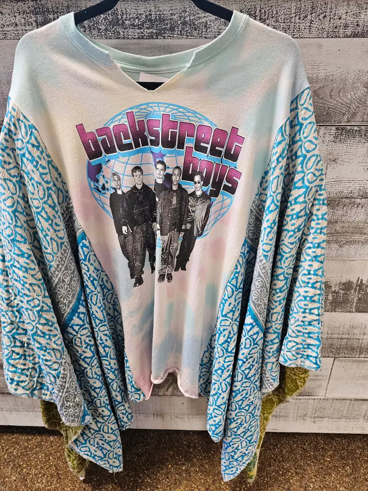 #111 BACKSTREET BOYS: Upcycled Vintage Treads Kantha Ponchos