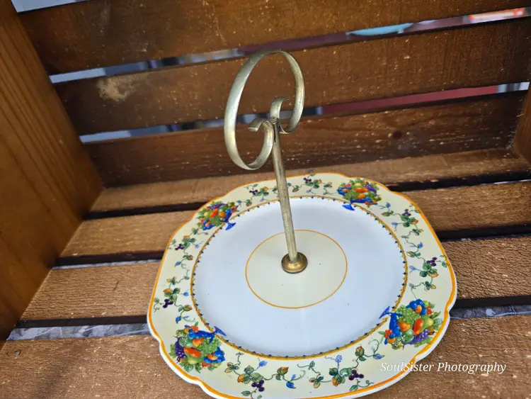 England Gater Hall & Co 1910 handle Desert Plate numbered 2547