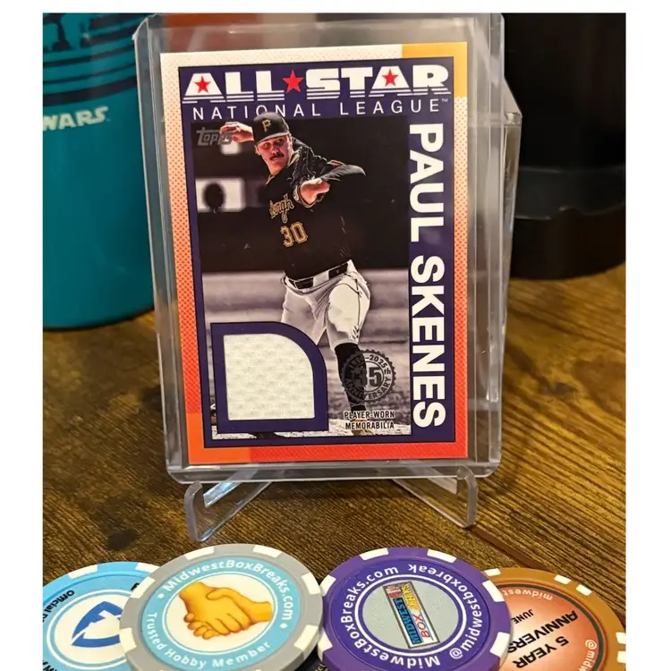 2025 Topps Series 2 Paul Skenes 1990 All Star relic