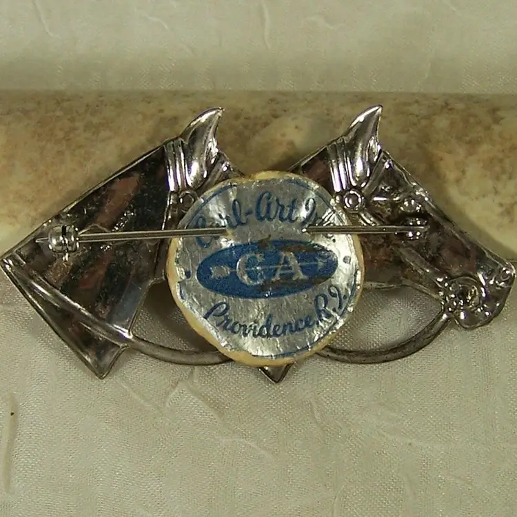 Vintage Sterling Silver Horse Head Scarf Clip