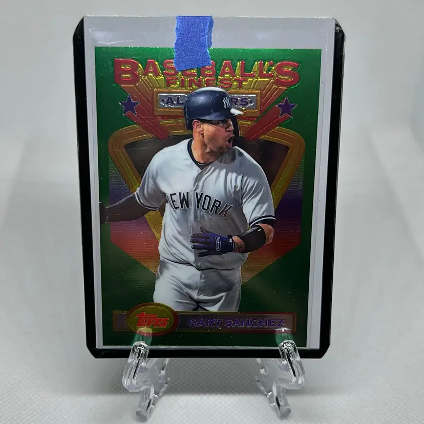 Gary Sanchez 2020 Topps Finest New York Yankees Green Foil