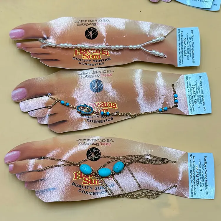 Lot Of Deadstock Unreleased Havana Sun Foot Jewelry