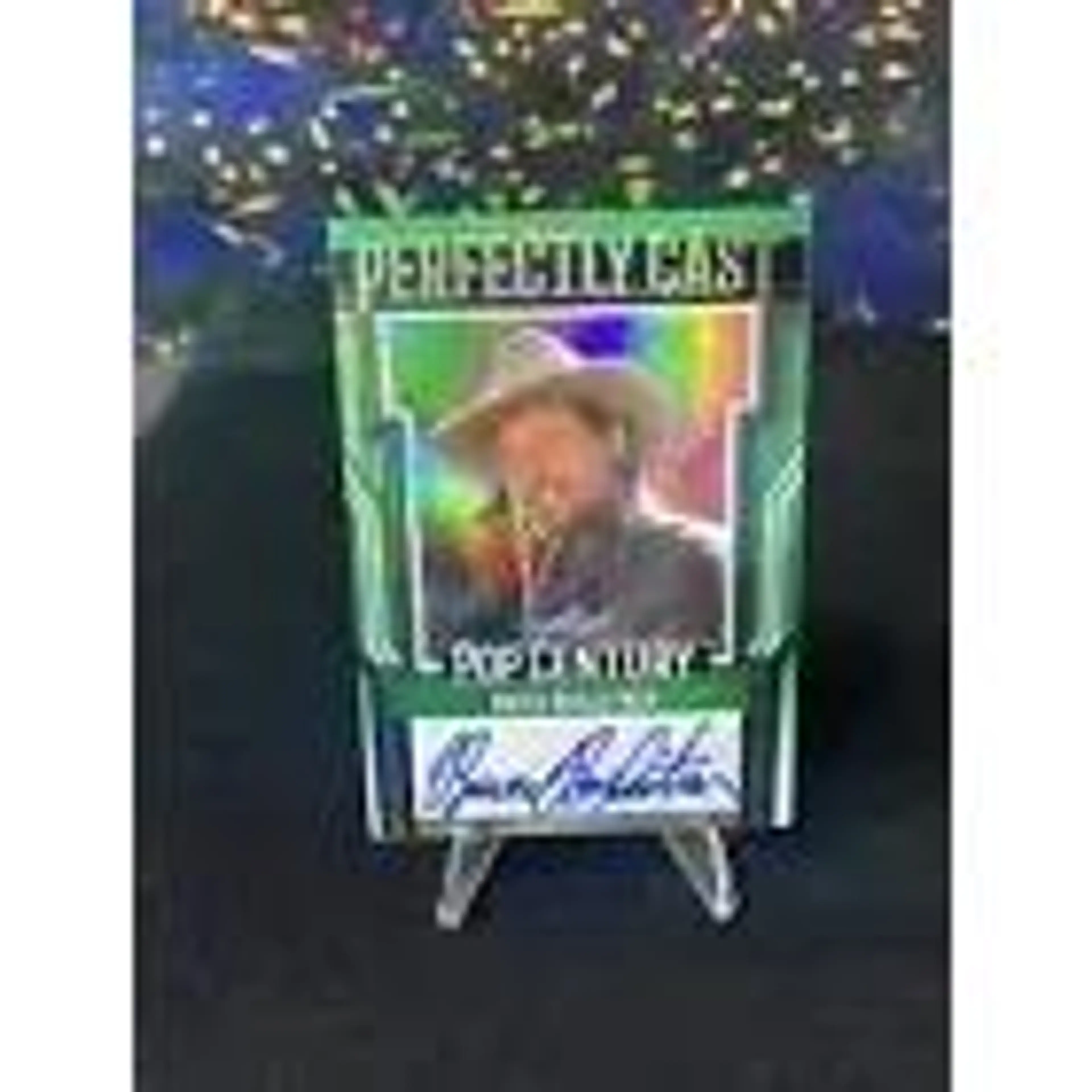 2023 Leaf Pop Century Auto BRUCE BOXLEITNER Green PERFECTLY CAST AUTOGRAPH 1/3