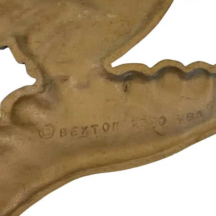037. MCM Sexton 1970s Metal Art Flying Birds 29” X 9”