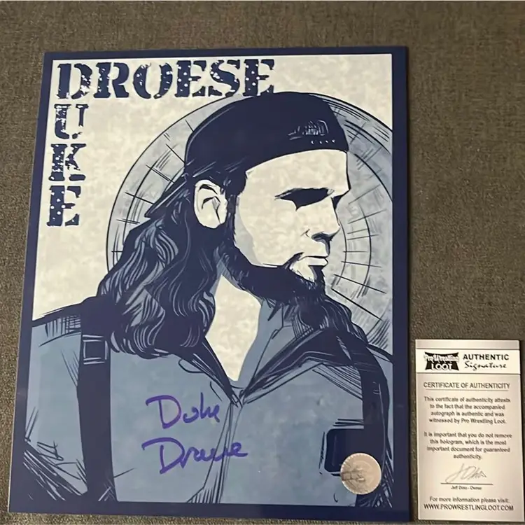 Authentic Autograph- Duke “the Dumpster “ Droese