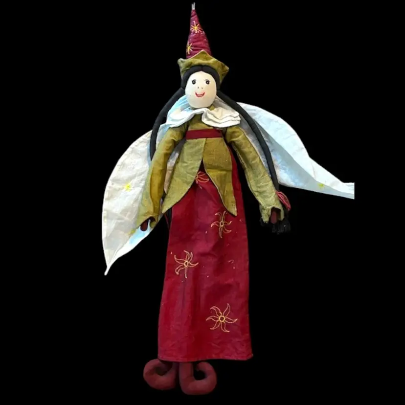 L'Oiseau Bateau Createur Whimsical Fairy Plush Doll - Made in France - 24" tall