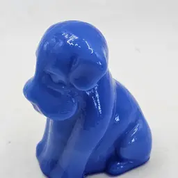 Boyd Degenhart dog Pooch miniature Figurine Vintage blue