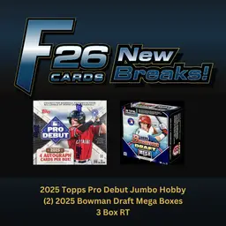 F26-026: 2025 Topps Pro Debut Jumbo Hobby/2025 Bowman Draft Mega Box 3 Box RT