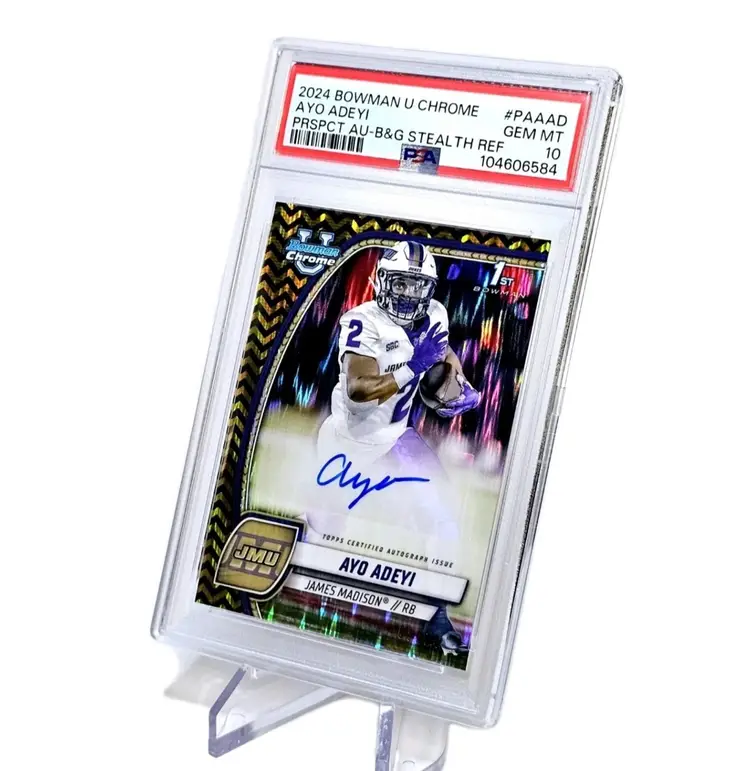 AYO ODEYI RC 2024 Bowman U Gem Mint 10 PROSPECT AUTO /24 B&G STEALTH REF POP 1 !