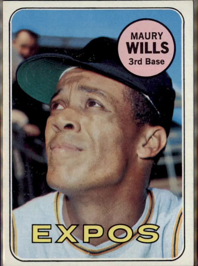 1969 Topps #45 Maury Wills - (pk3) - Montreal Expos