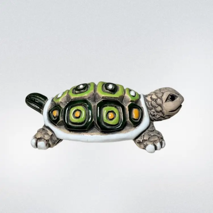 Vintage Artesania Rinconada Turtle Sculpture 5.25in Long