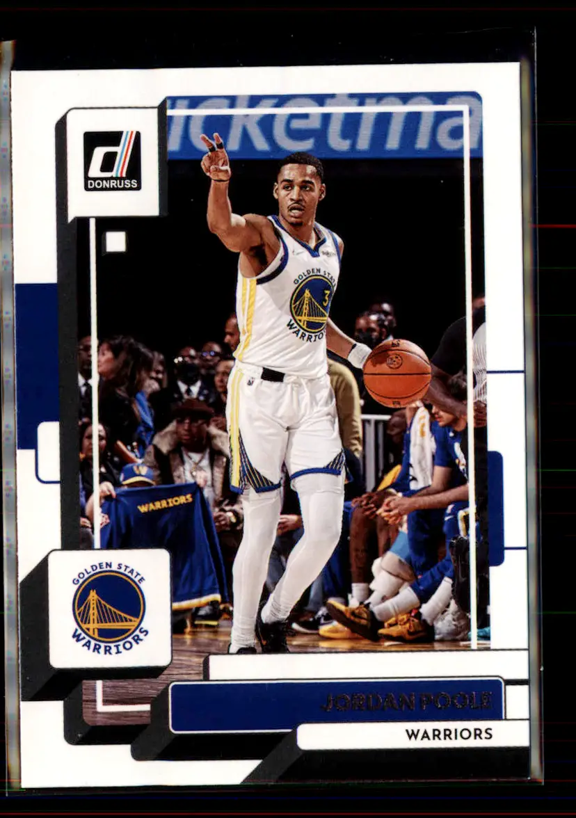 Jordan Poole 2022-23 Donruss #120 - (2) - Golden State Warriors