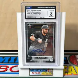 Jake Burger Auto #RA-JB CGC 8 2022 Topps Chrome Chicago White Sox
