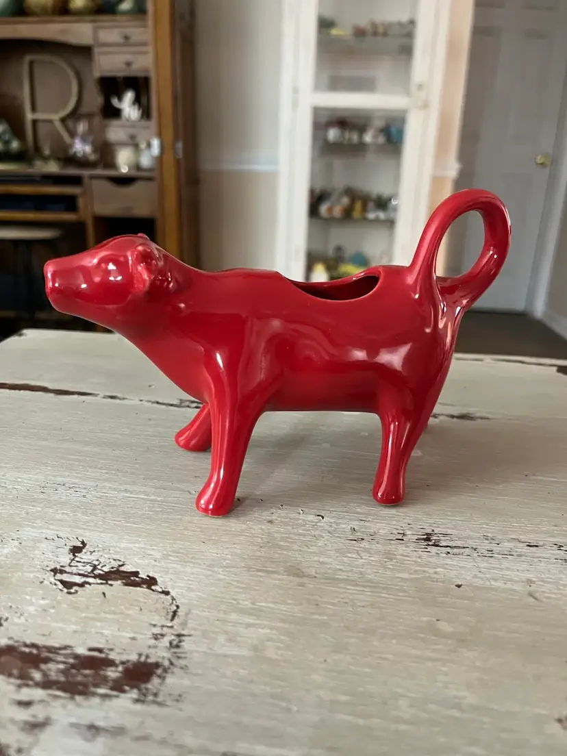 Pioneer Woman Red Cow Creamer