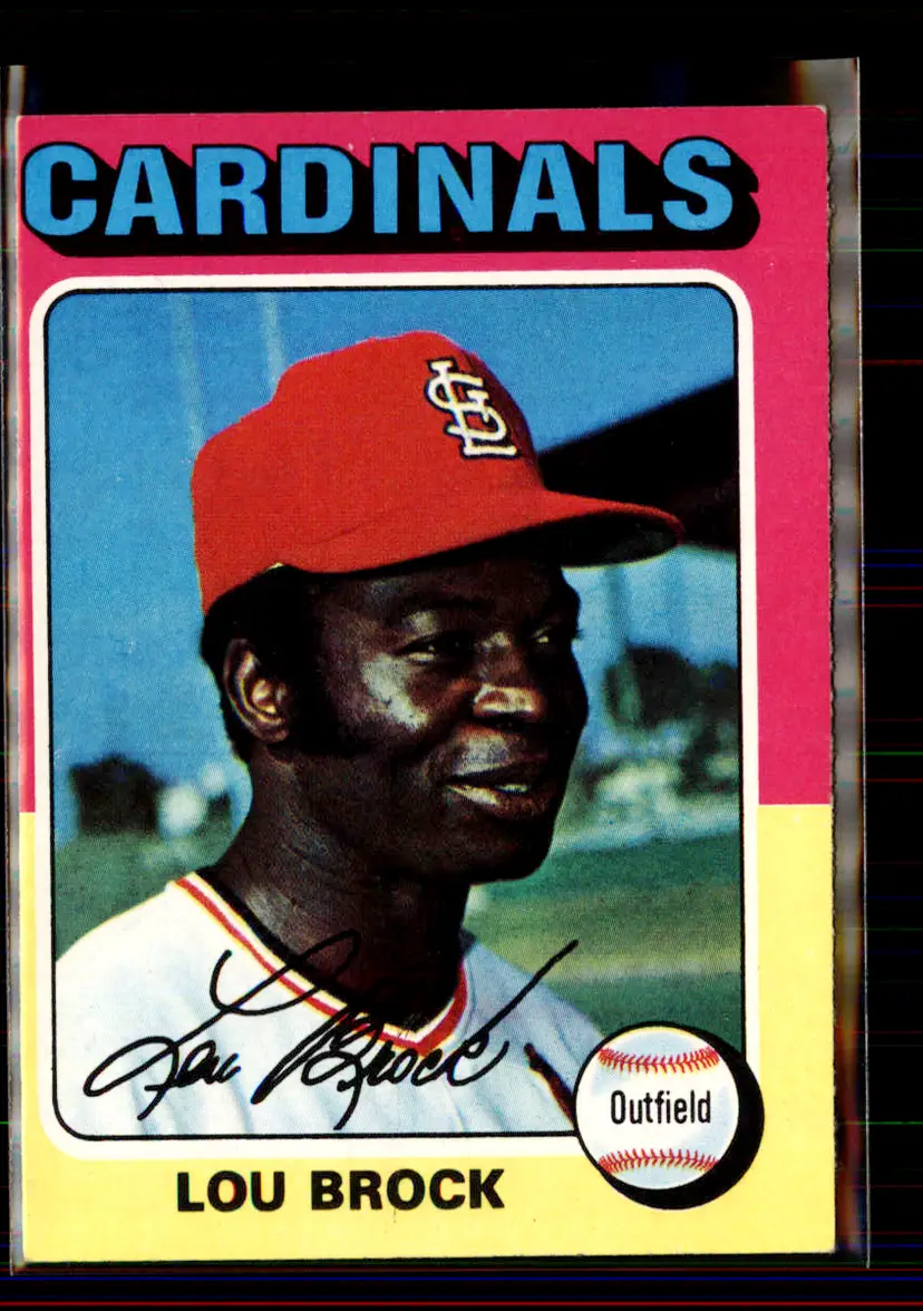 Lou Brock 1975 Topps #540 - St. Louis Cardinals - (pk1-67)