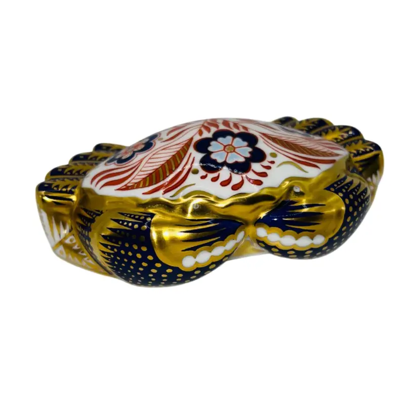 Royal Crown Derby Crab Imari Paperweight 1991 4.5”