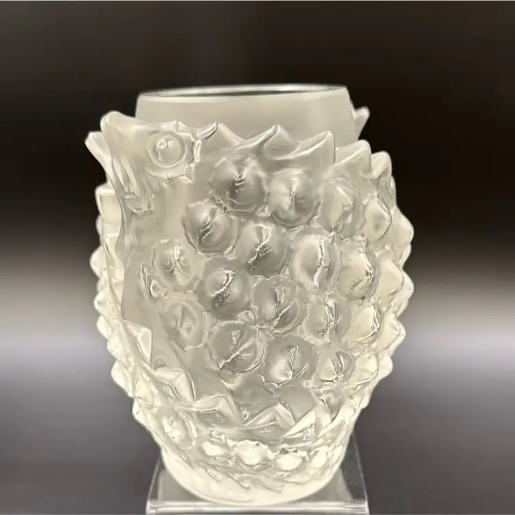 LALIQUE FRENCH CRYSTAL MARTIGUES VASE