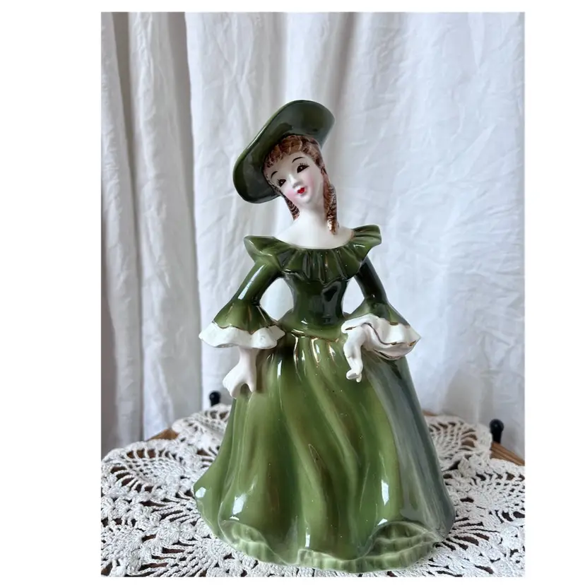 Vintage Napco Ceramic Planter Lady Ann A1875A 1950s VGC Made In Japan 