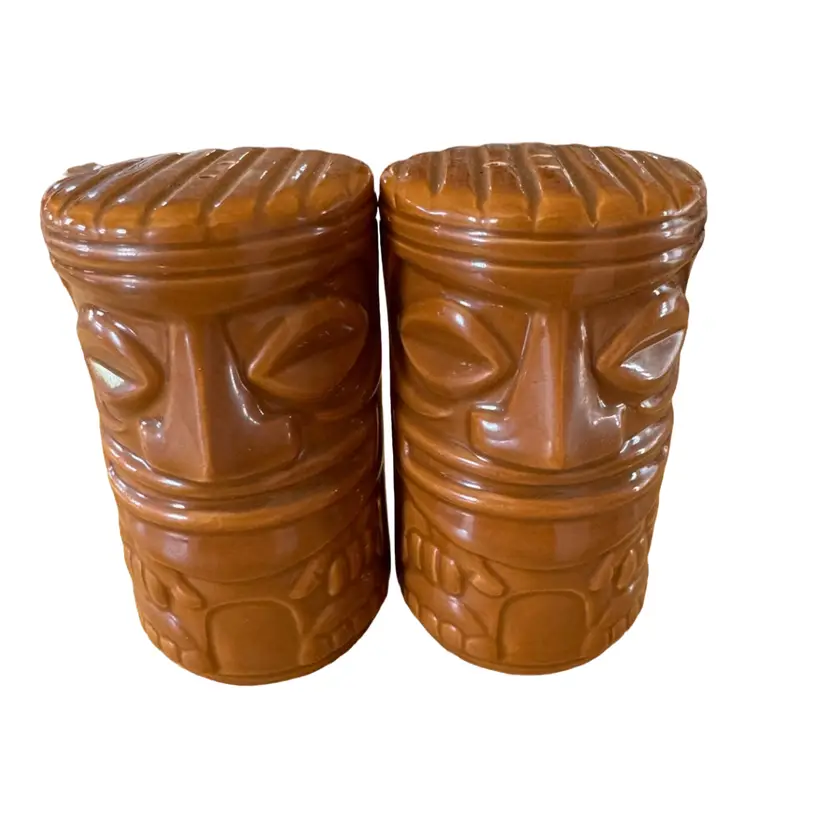Tiki Salt And Pepper Shakers