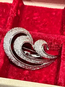 Silver Scroll Vintage Brooch