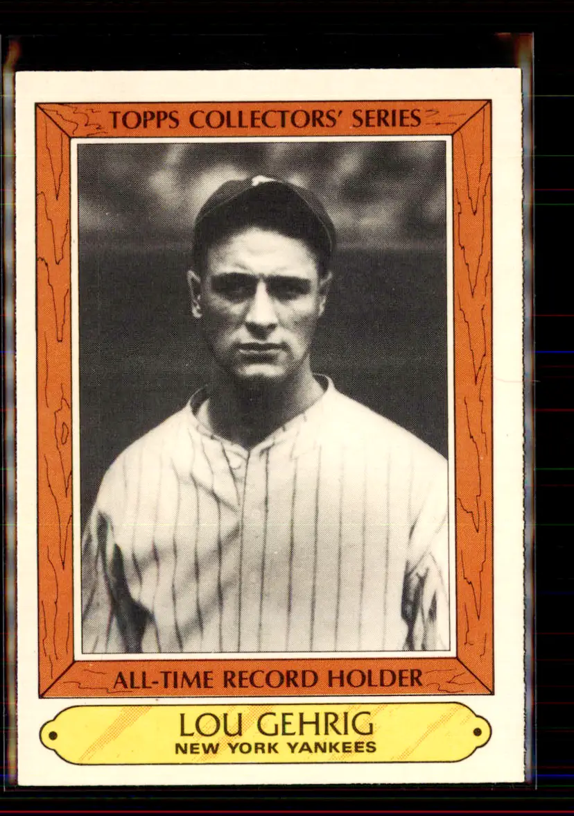 Lou Gehrig 1985 Topps All-Time Record Holder #14 - New York Yankees - (146-)