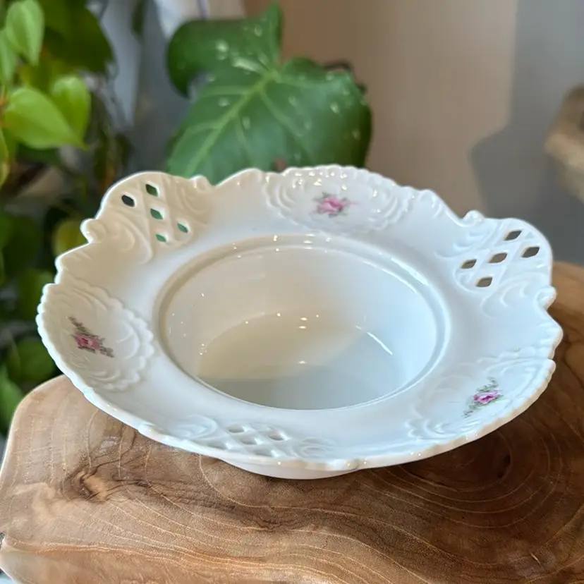 Pierced Floral Dish