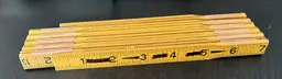 Vintage Royal Eagle Wood & Brass 72" Folding Rule Extension Ruler