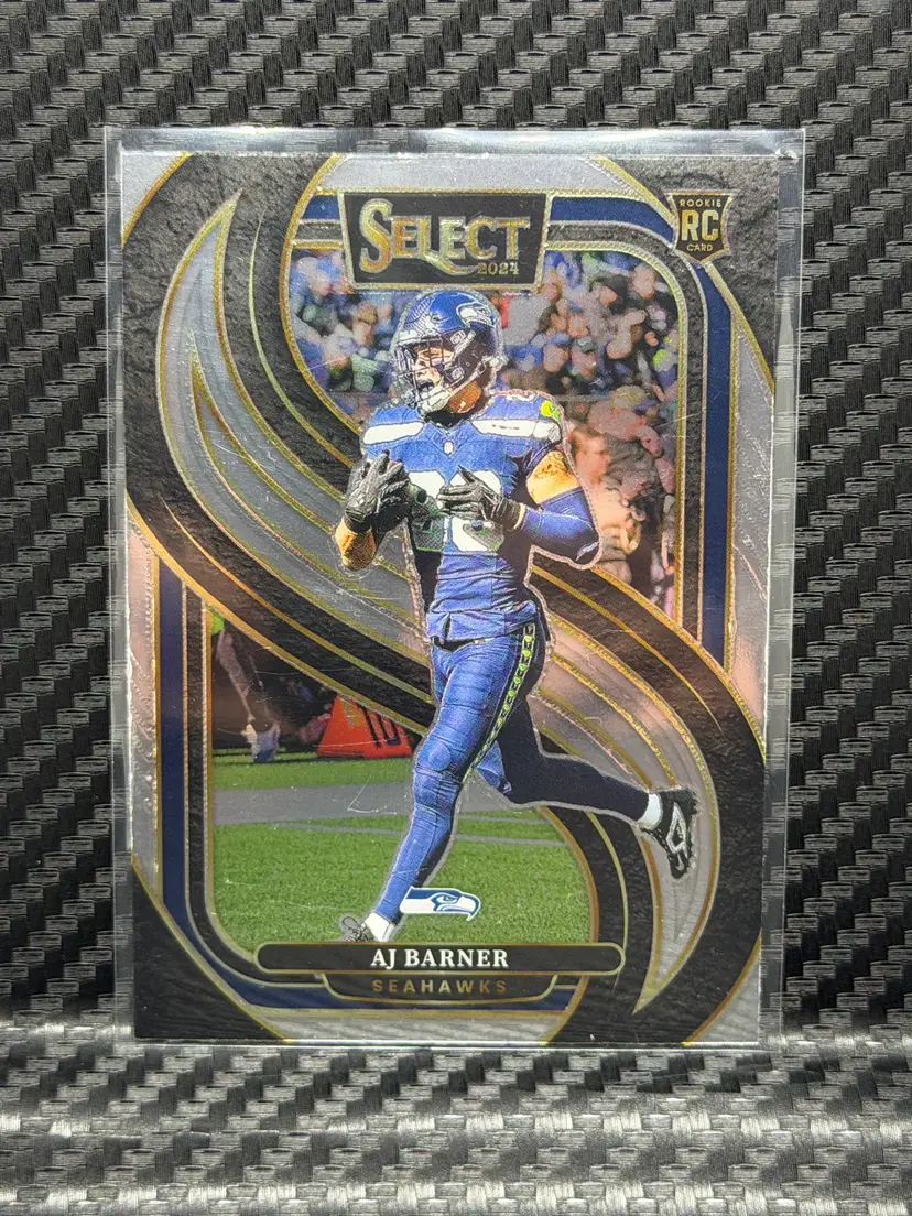 2024 Panini Donruss Rated Rookie AJ Barner Seattle Seahawks