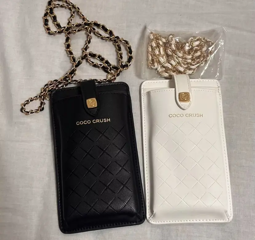 Chanel Coco Crush GWP Phone Holder Crossbody (Black or White)