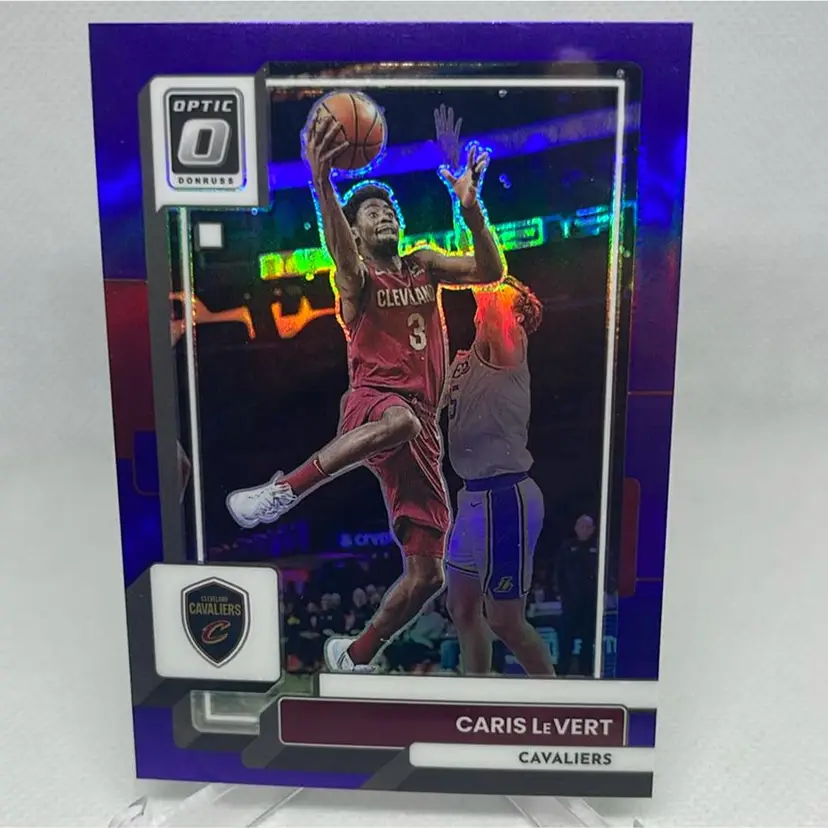 2022-23 Donruss Optic Basketball Caris LeVert Purple Prizm Parallel #85 Cavalier