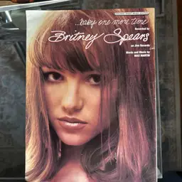 Baby One More Time by Britney Spears Original Sheet Music Edition Item Does Have Wear To It