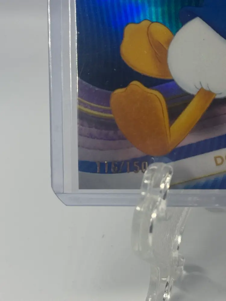 2025 Topps Chrome Disney Blue Refractor #34 Donald Duck #d /150 Color Match