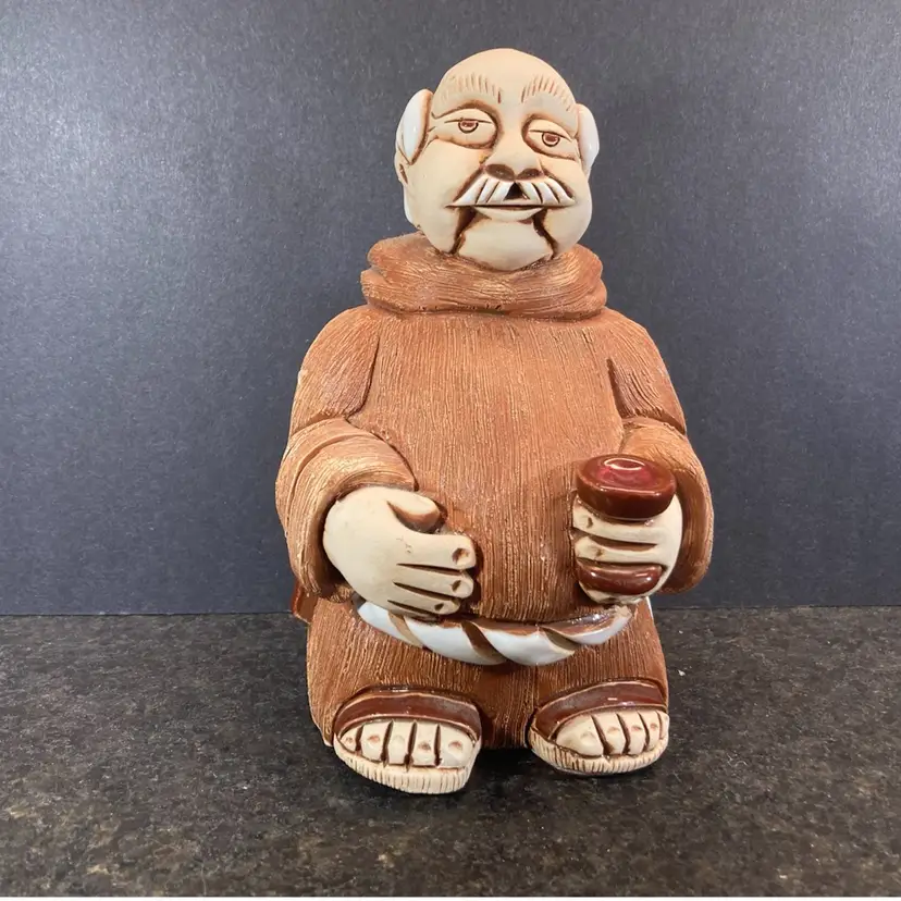 Wise Friar Monk Large 6.5” Uruguayan Pottery Artesania Rinconada?
