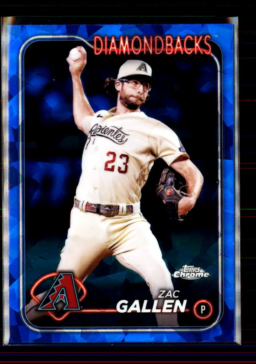 Zac Gallen 2024 Topps Chrome Sapphire #110 - (2) - Arizona Diamondbacks