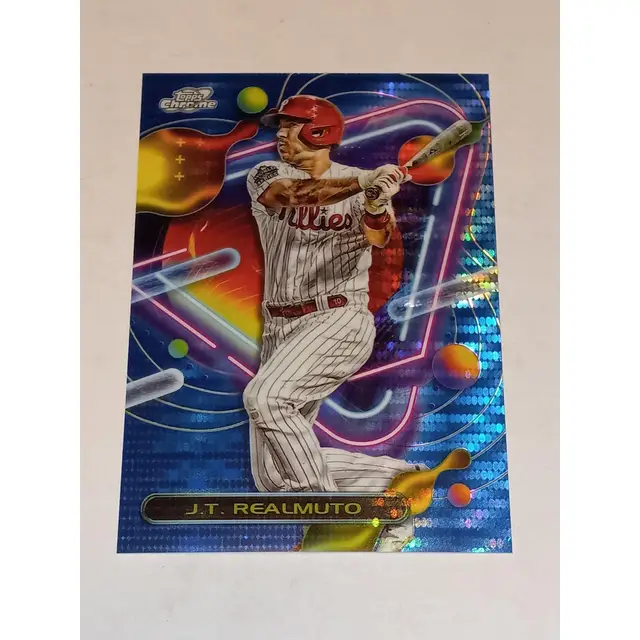 J.T. Realmuto 2023 Topps Cosmic Chrome #37 Blue Moon 27/99 Phillies