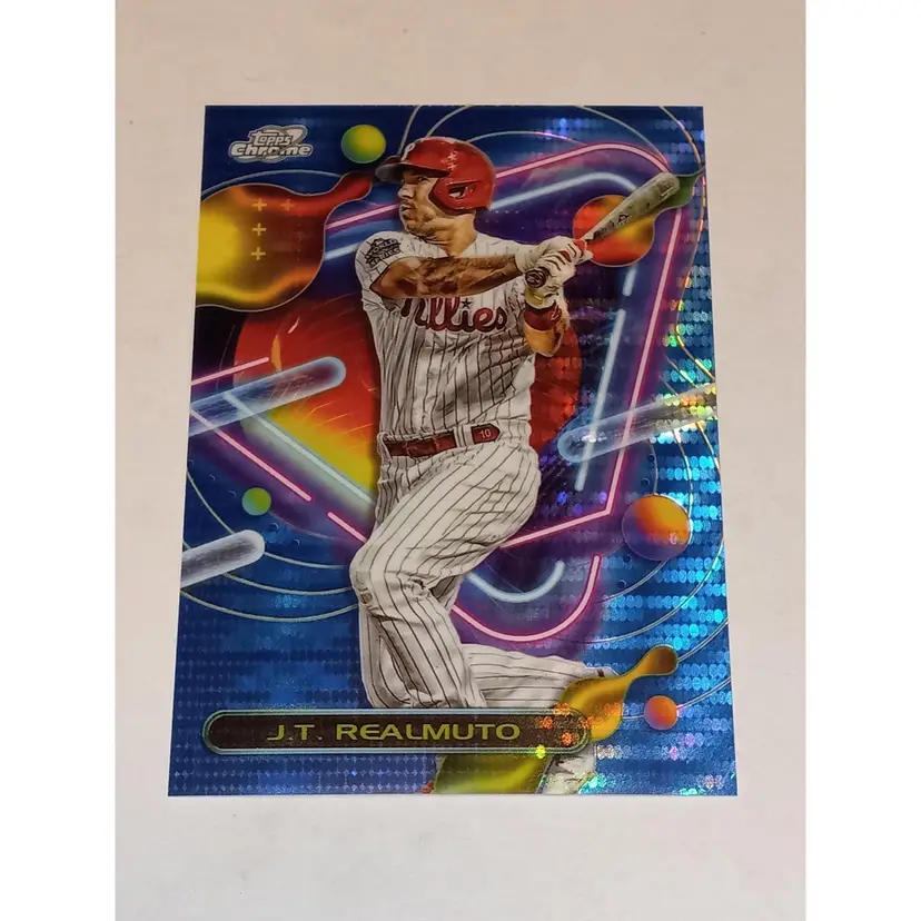 J.T. Realmuto 2023 Topps Cosmic Chrome #37 Blue Moon 27/99 Phillies
