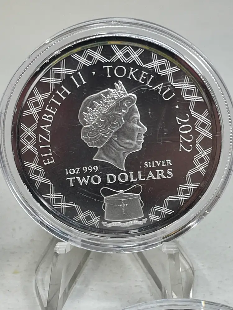 1oz Silver 2022 Tokelau Komodo Dragon AI Apocalypse
