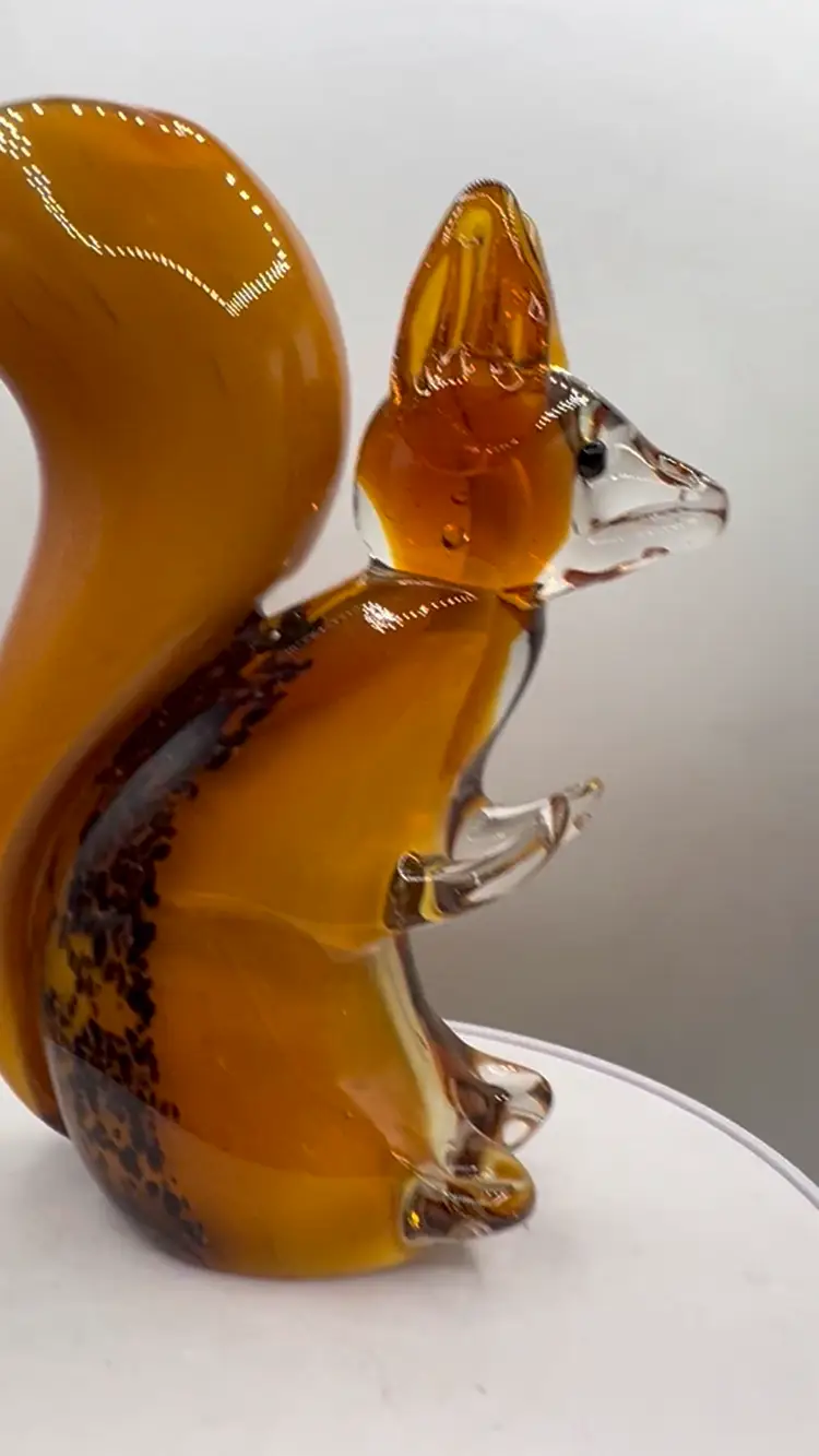 MURANO STYLE ART GLASS SQUIRREL