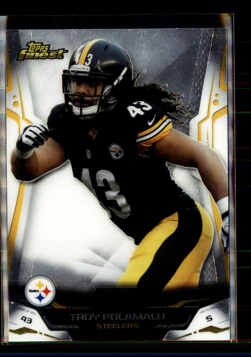 Troy Polamalu 2014 Topps Finest #21 - (135) - Pittsburgh Steelers