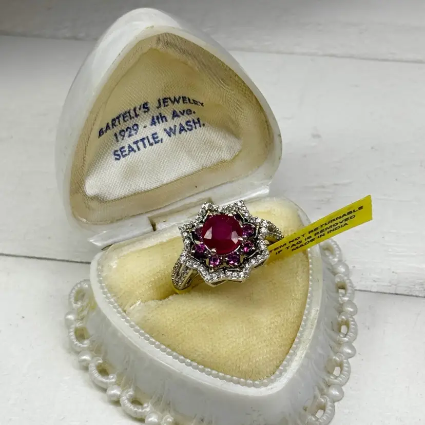 Sterling Silver Topaz Ring Size 6 NWT