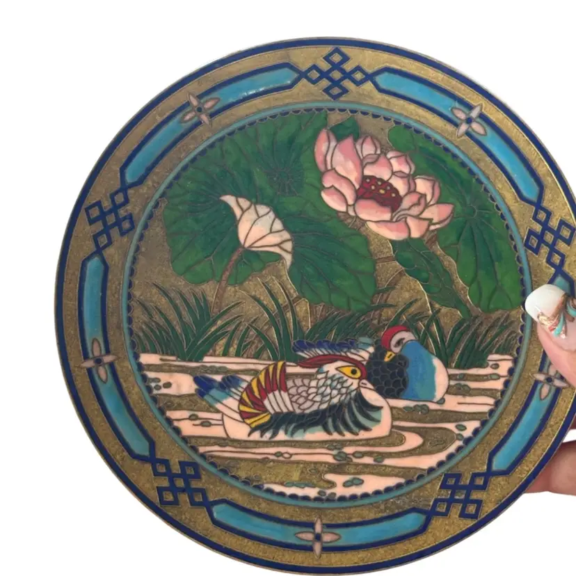Fidelity by Mou-Sien Tseng from the Timeless Expressions of the Orient Cloisonné Plate Collection Rooster