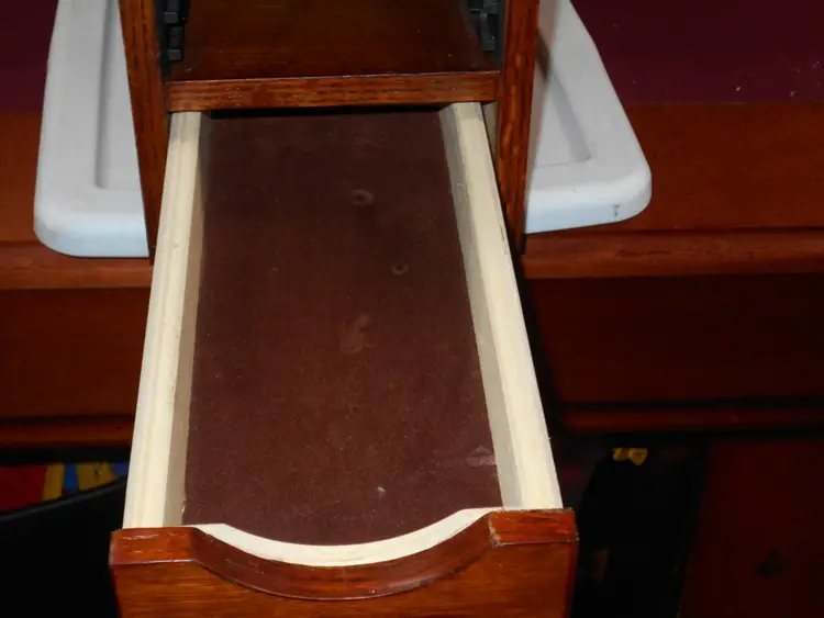 CD 9 TIER TOWER WITH DRAWER WOOD FINISH