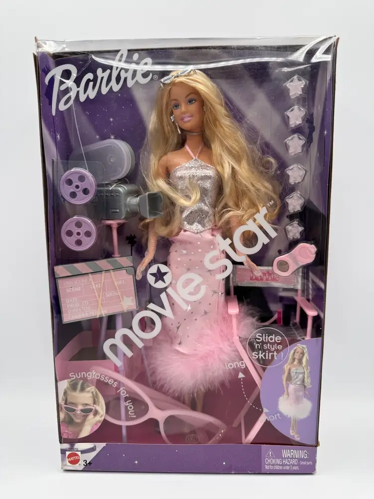 Barbie Movie Star Doll Playset 2003 Mattel 56976 Slide N Style Skirt NRFB