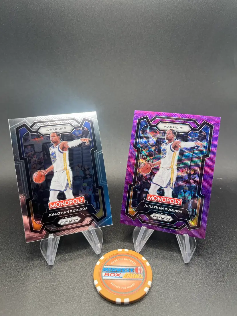 Jonathan Kuminga Monopoly Prizm Lot Golden State Warriors