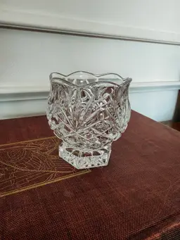 vintage Noritake Hampton Hall crystal votive candle holder