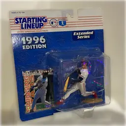 1996 Starting Lineup Extended Series – Carlos Baerga “Swinging A’s” Figure (New in Package)